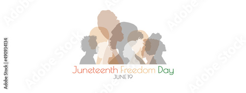 Juneteenth - Freedom Day banner. photo