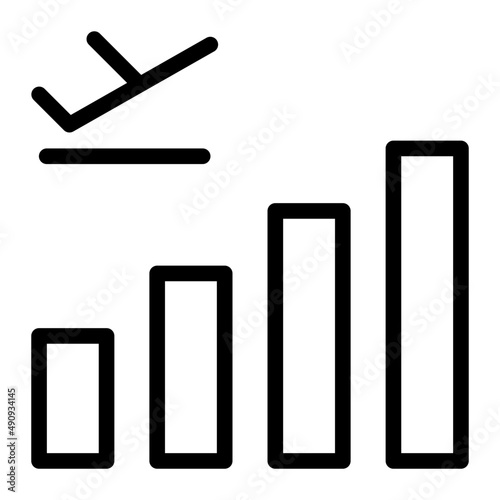 takeoff line icon