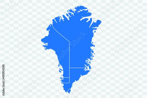 Greenland Map blue Color on Backgound png
