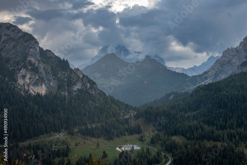 Dolomites. Monte Civetta and the Coldai lake. Dream summer