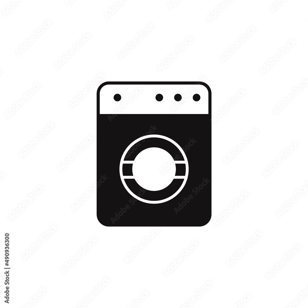 washing machine icons  symbol vector elements for infographic web