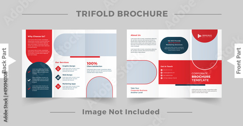 Creative business trifold brochure template