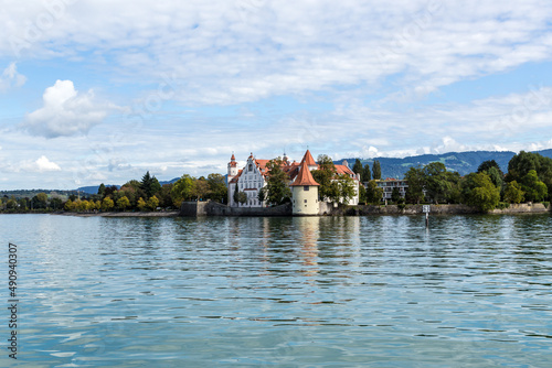 Lindau, Germany. Picturesque buildings on the lake