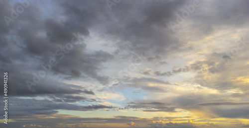 Beautiful view of sky and clouds at sunset