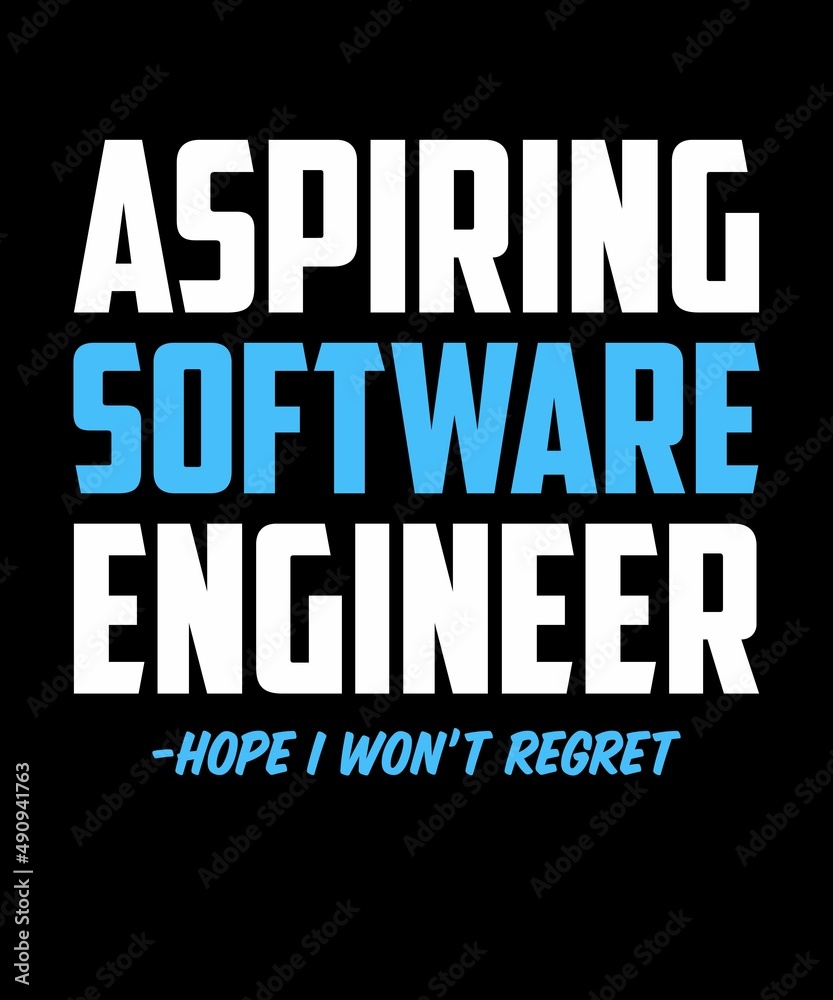 Obraz premium ASPIRING SOFTWARE ENGINEER