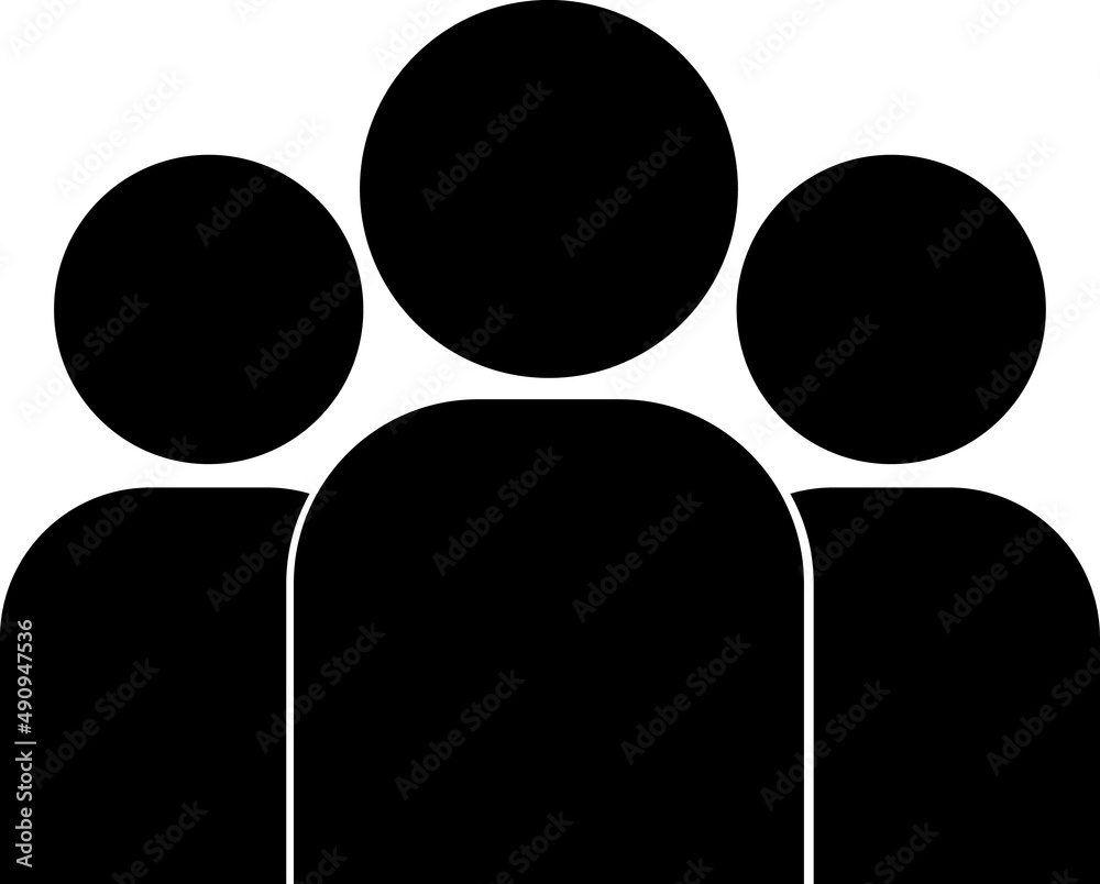 Group of people line. group of line users. group icon. People icon set