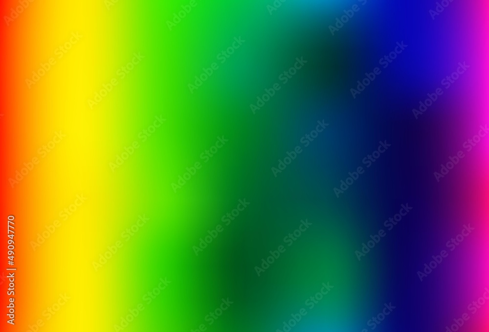 Naklejka premium Light Multicolor, Rainbow vector glossy abstract background.