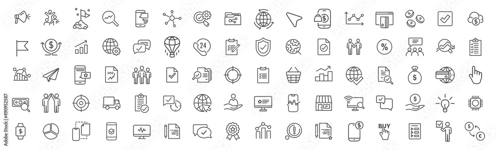 Business and audit line icons collection. Big UI icon set. Thin outline icons pack. Vector illustration eps10 Business and audit line icons collection. Big UI icon set. Thin outline icons pack. Vector illustration eps10