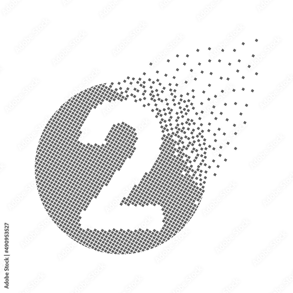 Round 2 number fast pixel dots. Two number-digit pixel art. Integrative pixel movement. Creative dissolved and dispersed moving dot art. Modern icon creative ports. Vector logotype design. Round 2 number fast pixel dots. Two number-digit pixel art. Integrative pixel movement. Creative dissolved and dispersed moving dot art. Modern icon creative ports. Vector logotype design.