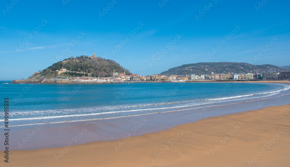 La plage de la Concha - San Sebastian (Donostia) - Espagne