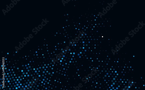 Light BLUE vector cover in polygonal style. © Dmitry
