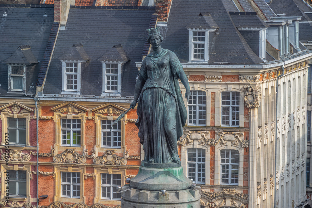 Statue de la Déesse, Grand-place Lille