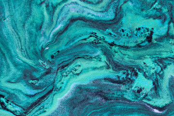 Keuken achterwand Turquoise Psychedelische marmertextuur in pastelkleuren  © tatyanarow
