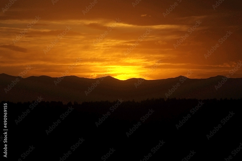 Obraz premium Mountain Sunset