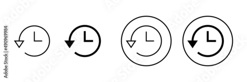 Free Download History icons set. recent event history sign and symbol - GFXLoad