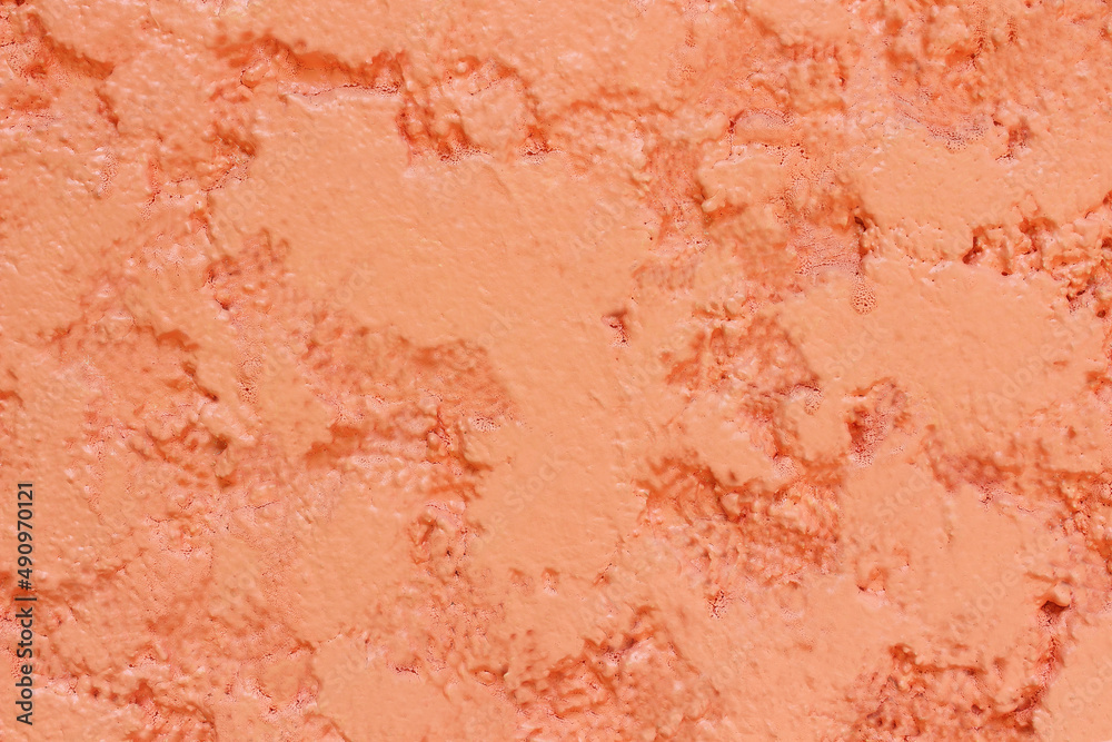 The red texture of rough surface of concrete wall background