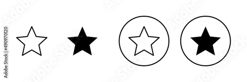 Star Icons set. rating sign and symbol. favourite star icon