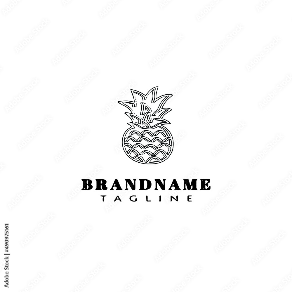 cute pineapple logo icon design template vector illustration cute pineapple logo icon design template vector illustration