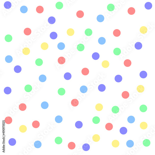 Random polka dot pattern