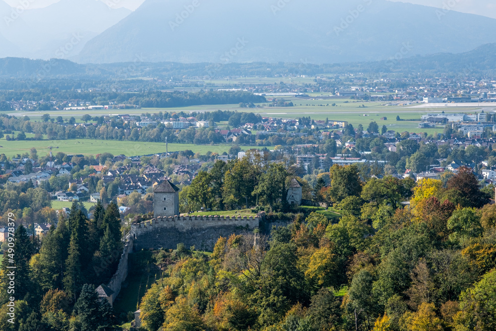 Salzburg. View from above. View from the fortress on the outskirts of the city.