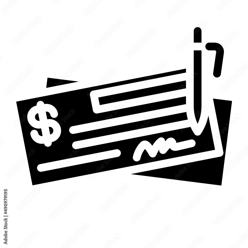 bank check Stock Vector | Adobe Stock