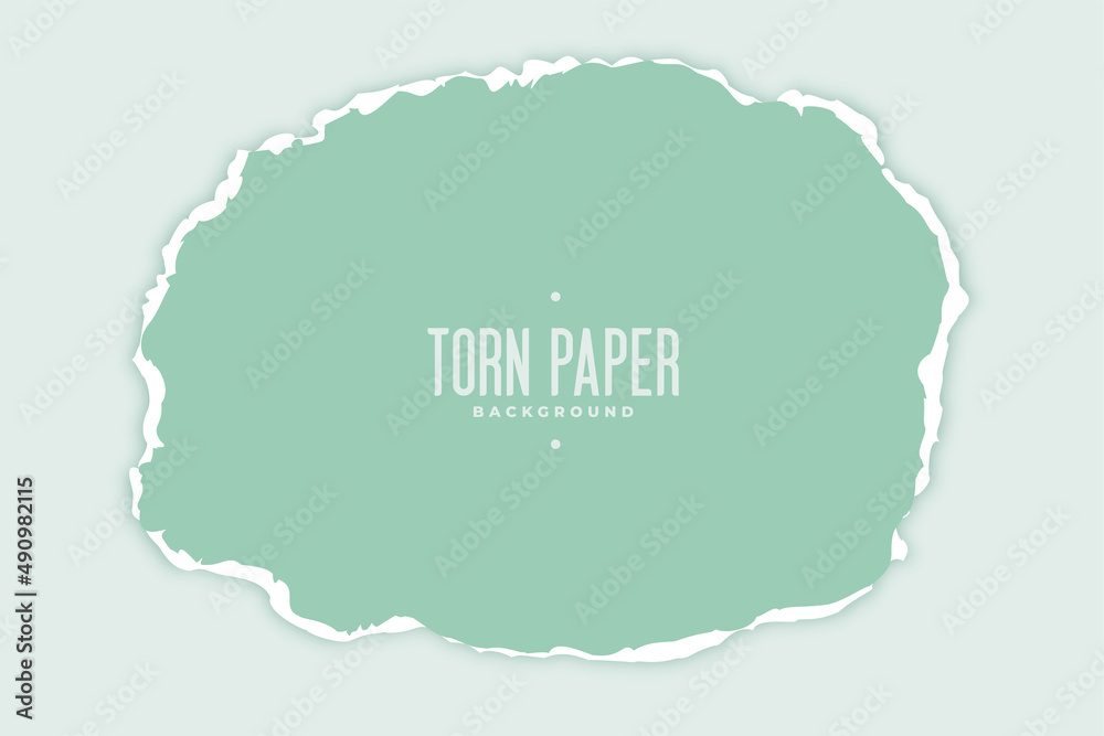 torn paper in circular oval shape torn paper in circular oval shape