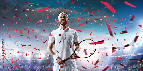 Canvastavla Professional tennis player