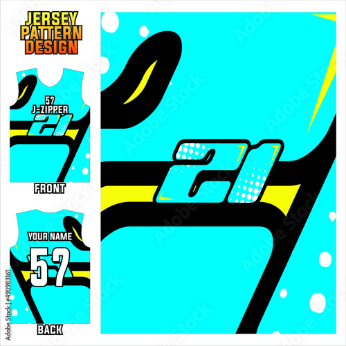 vector graphic design for sports team printing and sublimation jersey fabric