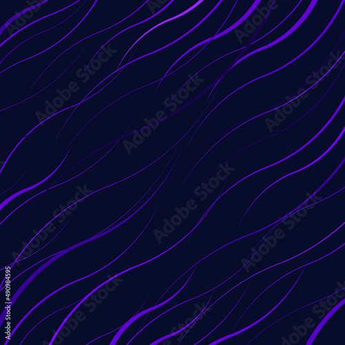 Violet random width wavy diagonal stripes. Vector illustration. Design element for logo, sign, symbol, blackout tattoo, web pages, prints, posters, monochrome pattern and abstract background
