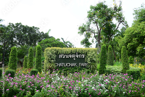 Chatuchak Park sign is a public park photo