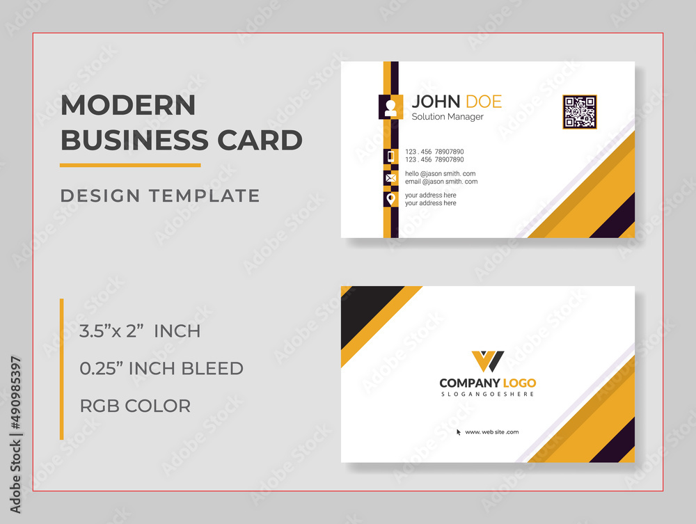 modern business card design template modern business card design template