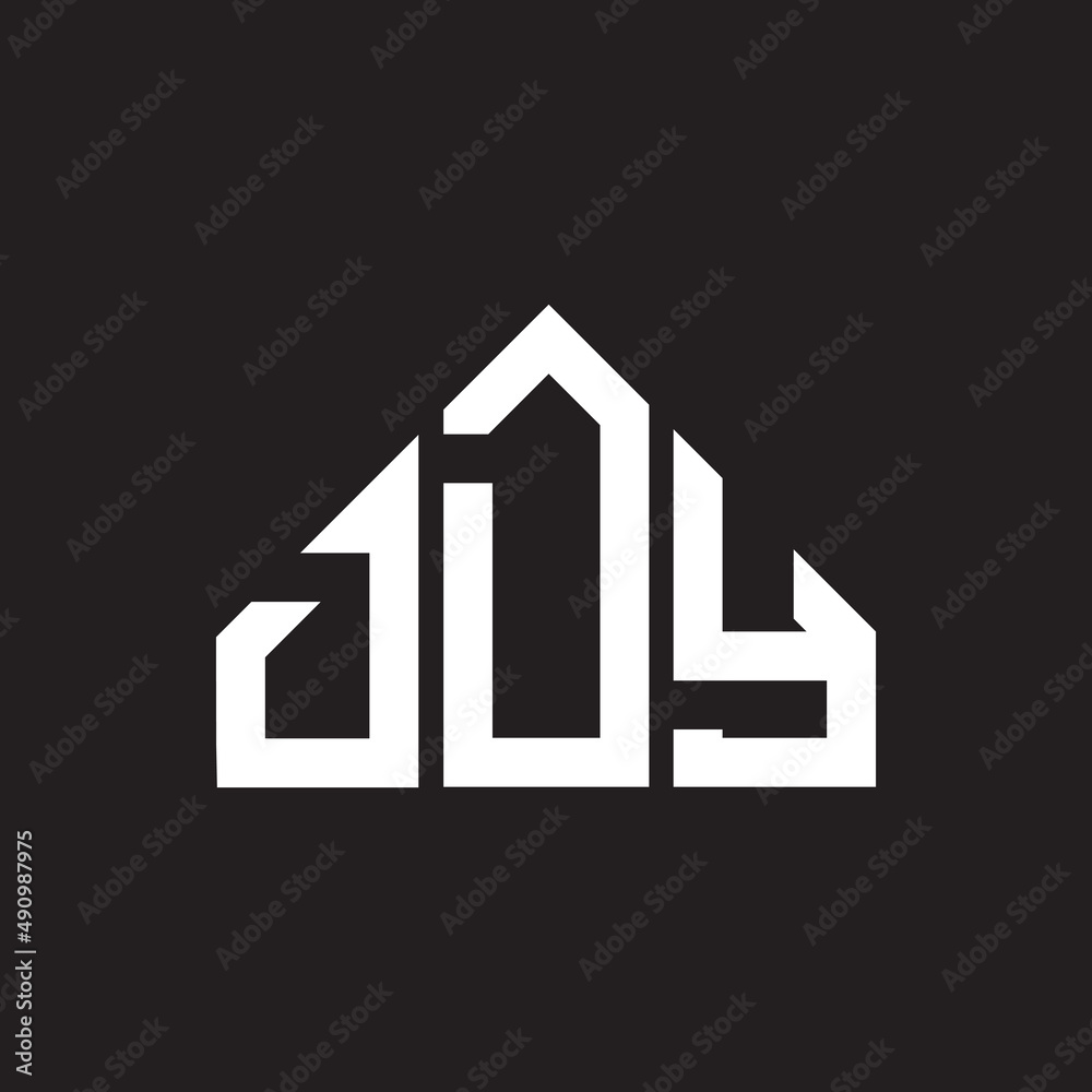 DDY letter logo design on black background. DDY creative initials letter logo concept. DDY letter design.
