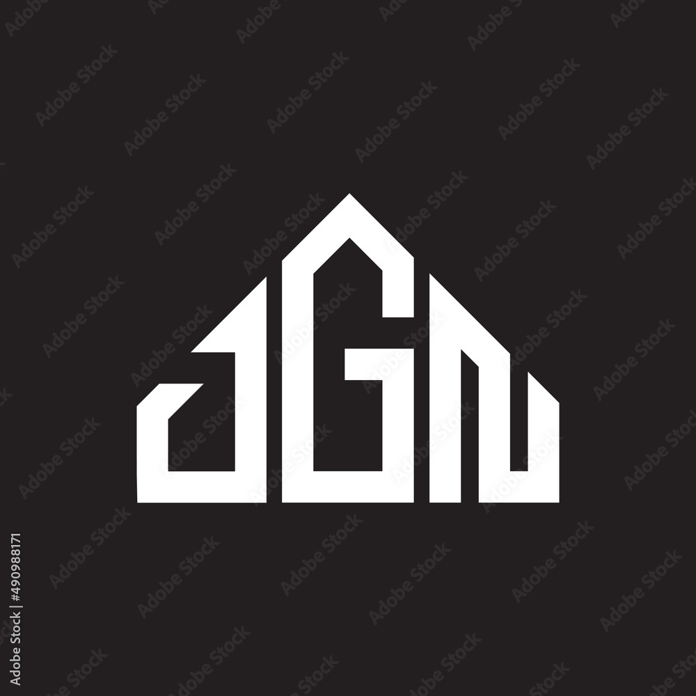 DGN letter logo design on black background. DGN creative initials letter logo concept. DGN letter design.