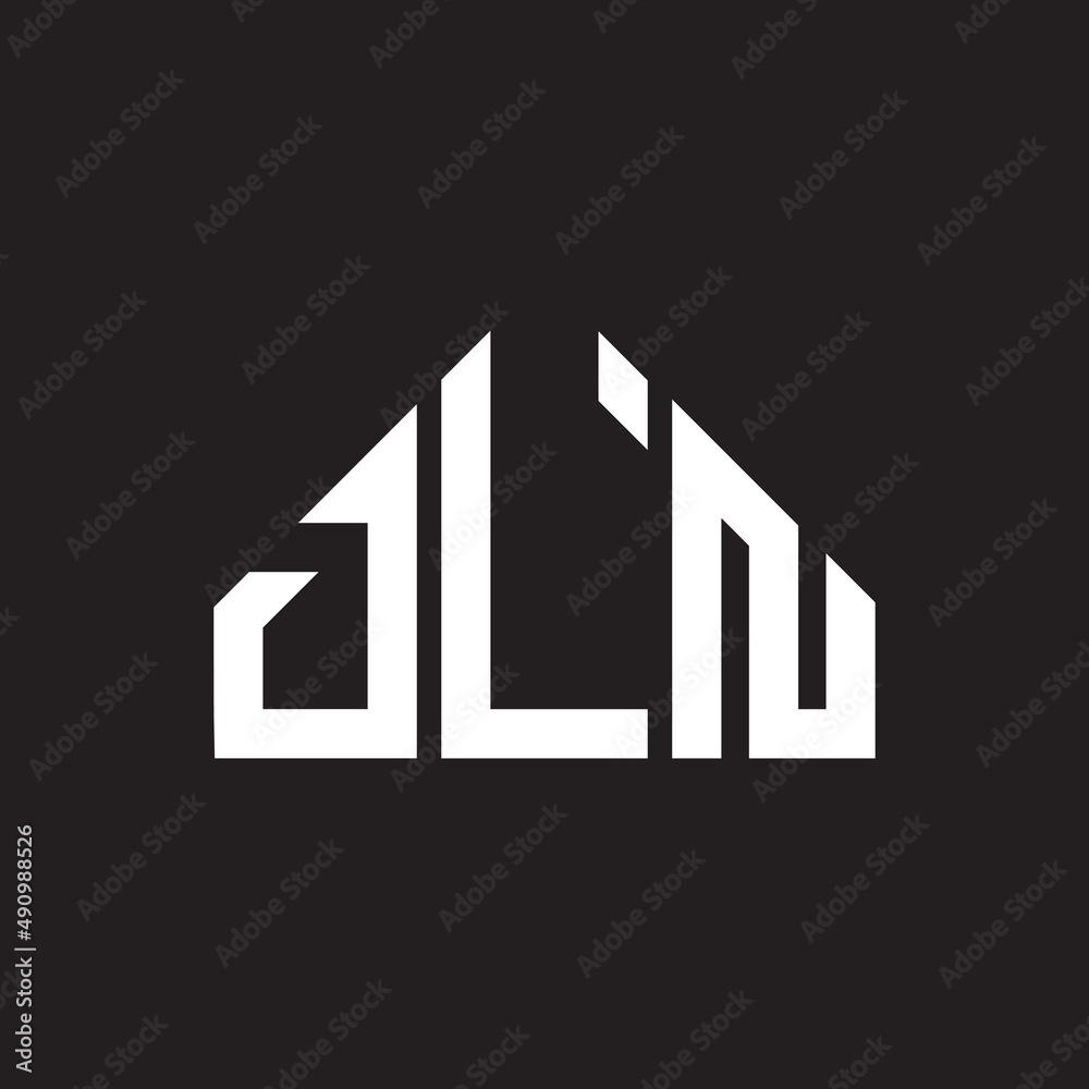 DLN letter logo design on black background. DLN creative initials letter logo concept. DLN letter design.