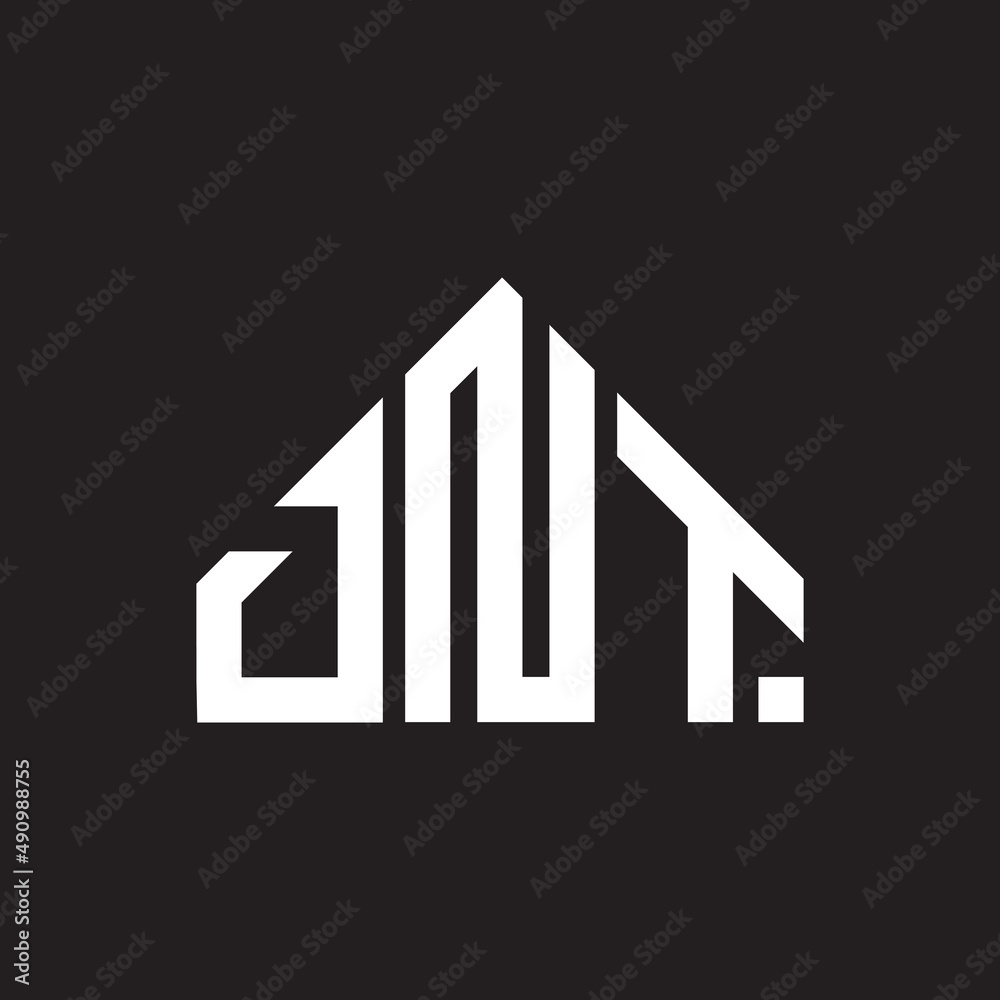 DNT letter logo design on black background. DNT creative initials letter logo concept. DNT letter design.