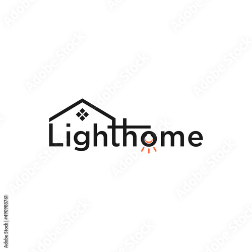 Light Home Realestate Logo Sign Design