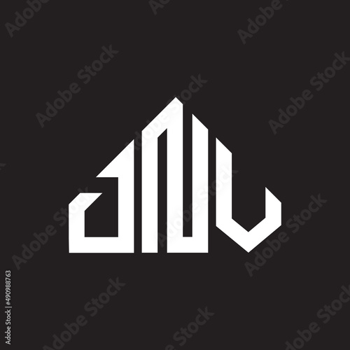 DNV letter logo design on black background. DNV creative initials letter logo concept. DNV letter design.