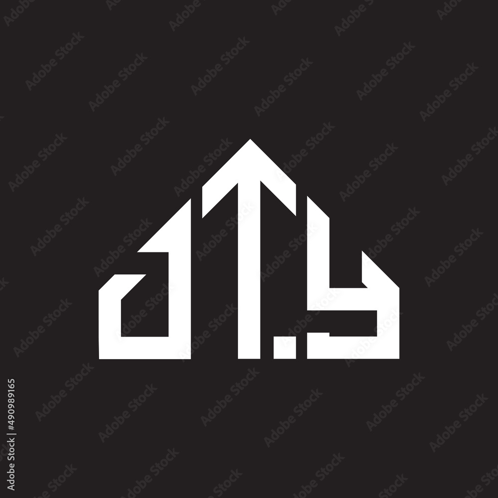 DTY letter logo design on black background. DTY creative initials letter logo concept. DTY letter design. DTY letter logo design on black background. DTY creative initials letter logo concept. DTY letter design.