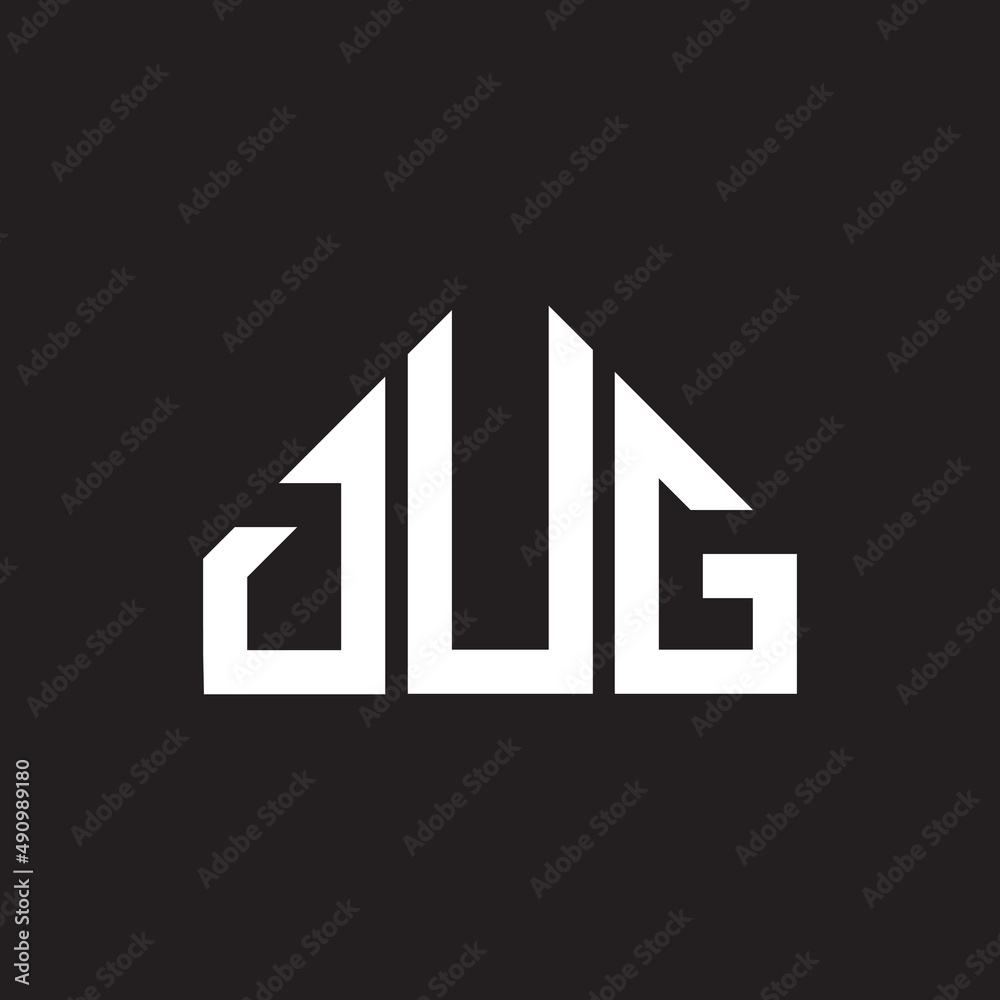 DUG letter logo design on black background. DUG creative initials letter logo concept. DUG letter design. DUG letter logo design on black background. DUG creative initials letter logo concept. DUG letter design.