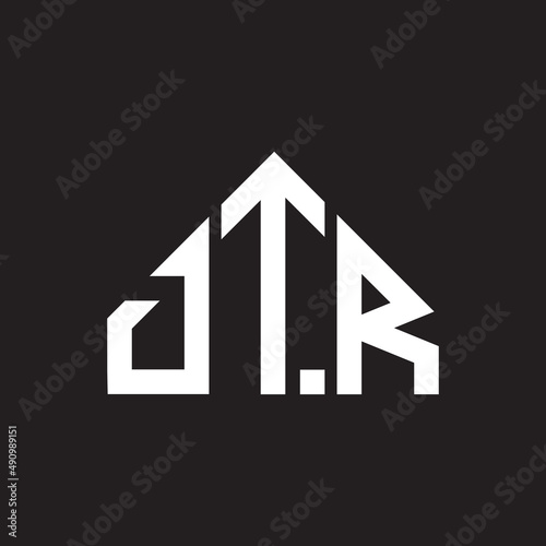 DTR letter logo design on black background. DTR creative initials letter logo concept. DTR letter design. photo