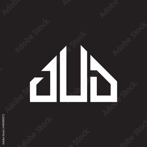 DUd letter logo design on black background. DUd creative initials letter logo concept. DUd letter design.
