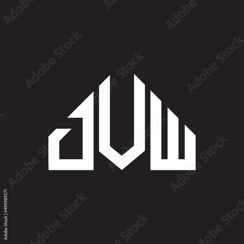 DVW letter logo design on black background. DVW creative initials letter logo concept. DVW letter design. photo