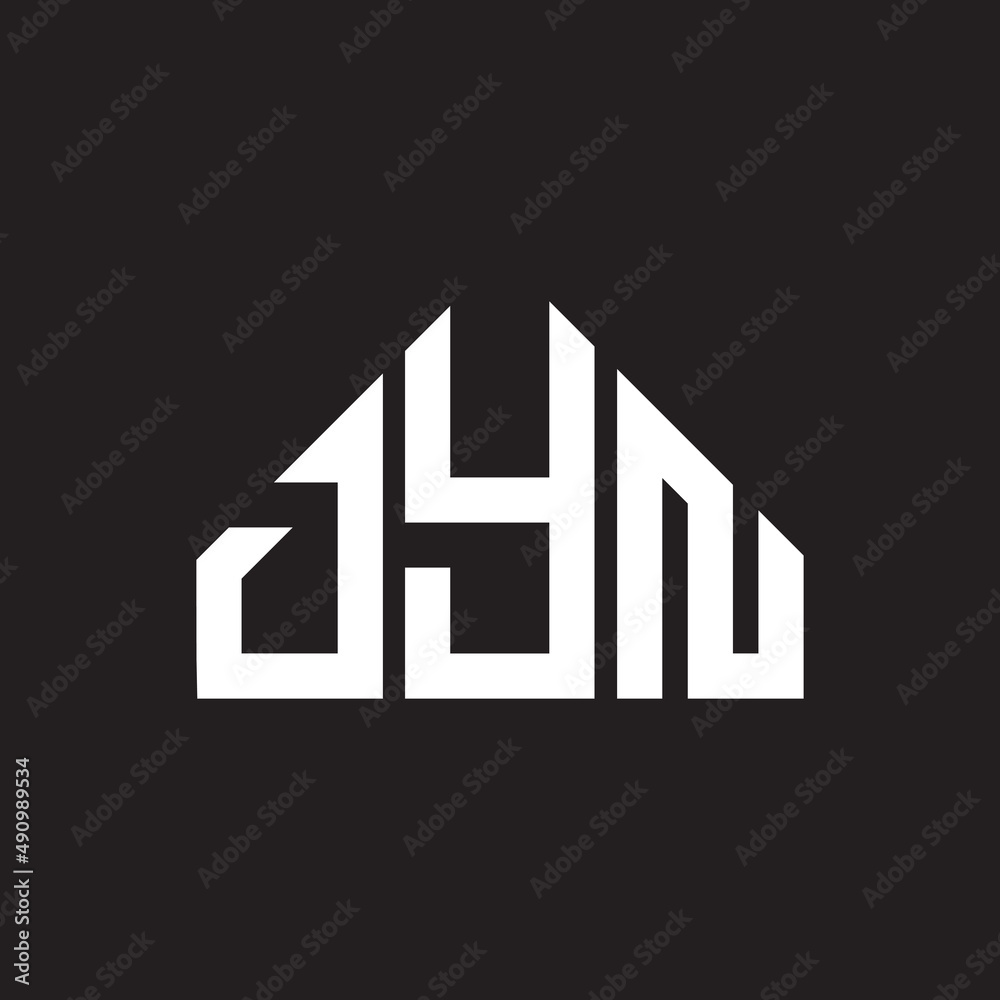 DYN letter logo design on black background. DYN creative initials letter logo concept. DYN letter design. DYN letter logo design on black background. DYN creative initials letter logo concept. DYN letter design.