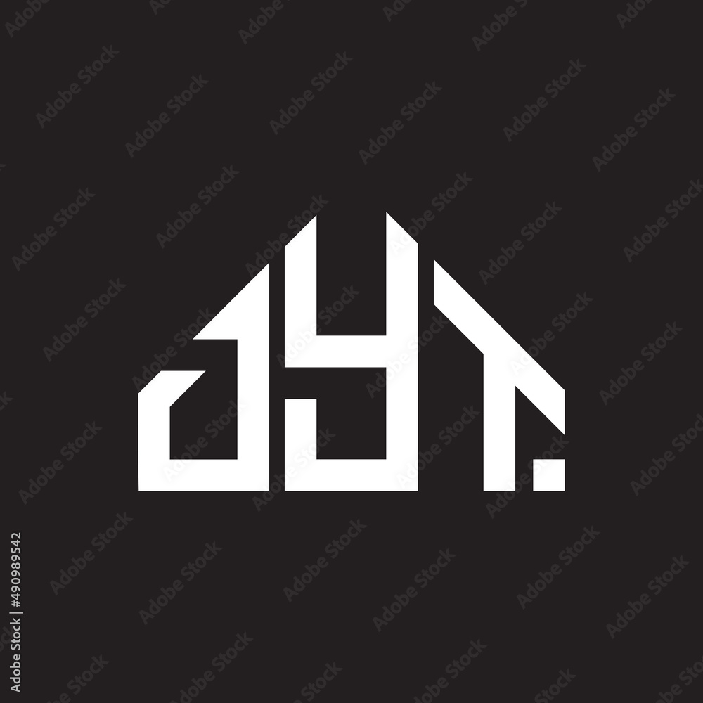 DYT letter logo design on black background. DYT creative initials letter logo concept. DYT letter design. DYT letter logo design on black background. DYT creative initials letter logo concept. DYT letter design.