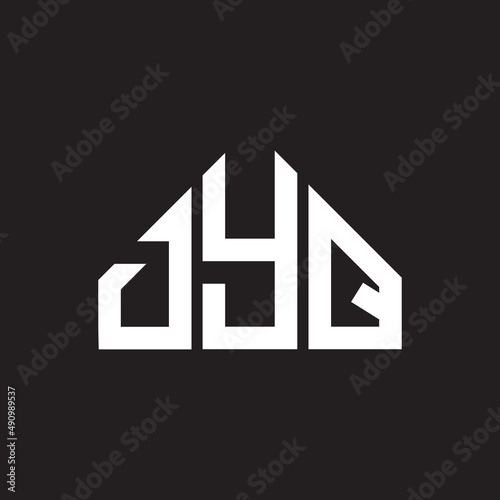 DYQ letter logo design on black background. DYQ creative initials letter logo concept. DYQ letter design.