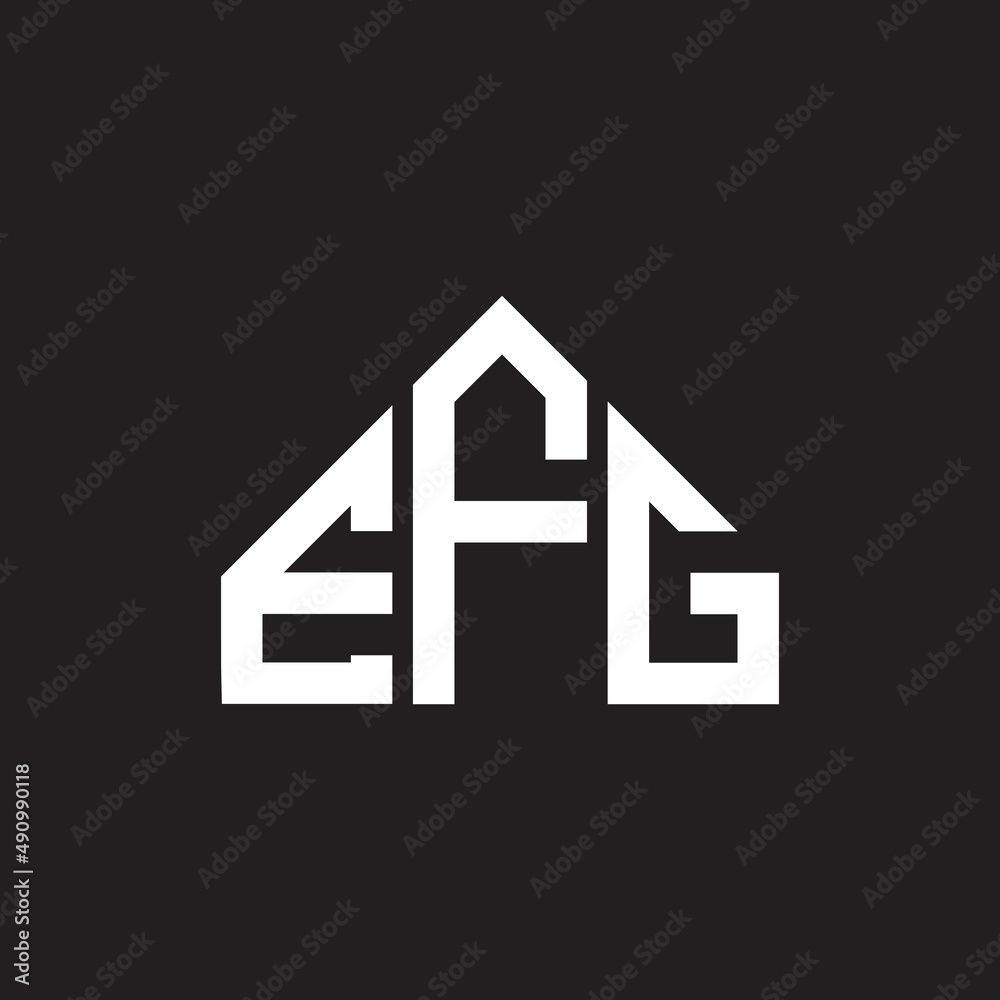 EFG letter logo design on black background. EFG creative initials letter logo concept. EFG letter design. EFG letter logo design on black background. EFG creative initials letter logo concept. EFG letter design.