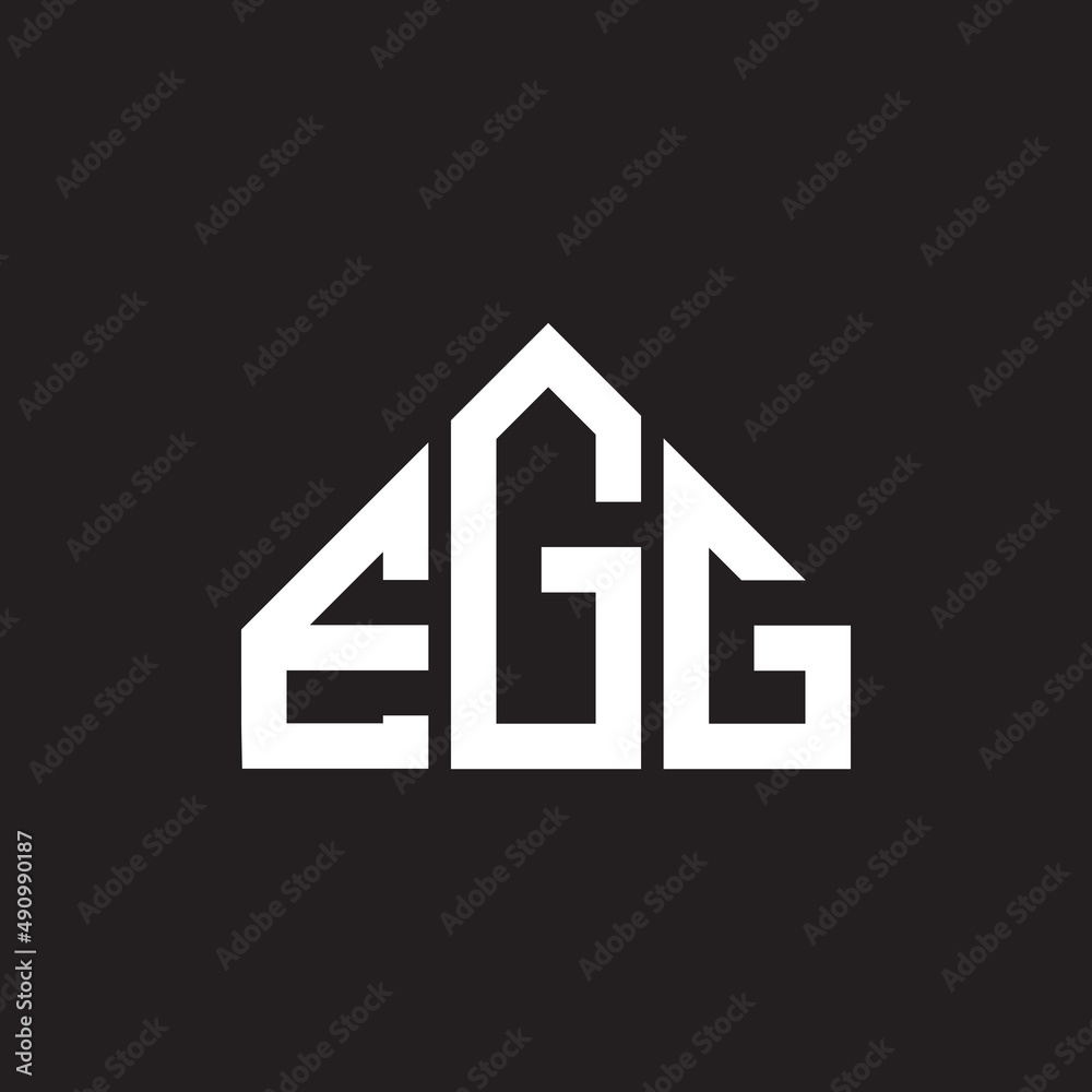 EGG letter logo design on black background. EGG creative initials letter logo concept. EGG letter design. EGG letter logo design on black background. EGG creative initials letter logo concept. EGG letter design.
