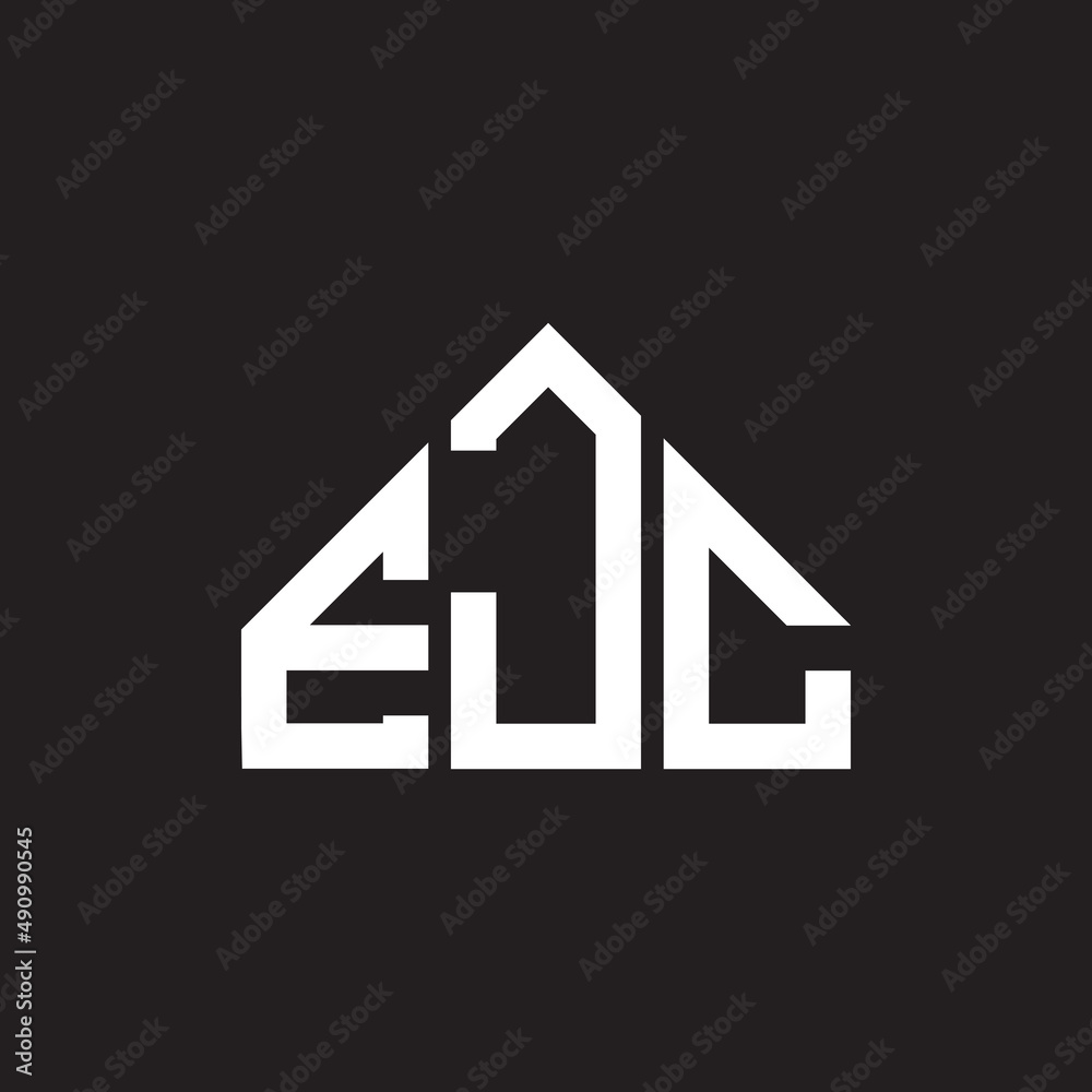EJC letter logo design on black background. EJC creative initials letter logo concept. EJC letter design. EJC letter logo design on black background. EJC creative initials letter logo concept. EJC letter design.