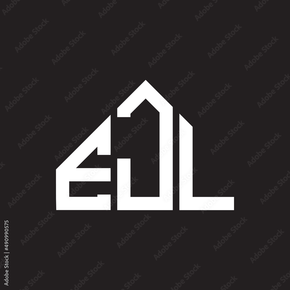 EJL letter logo design on black background. EJL creative initials letter logo concept. EJL letter design. EJL letter logo design on black background. EJL creative initials letter logo concept. EJL letter design.