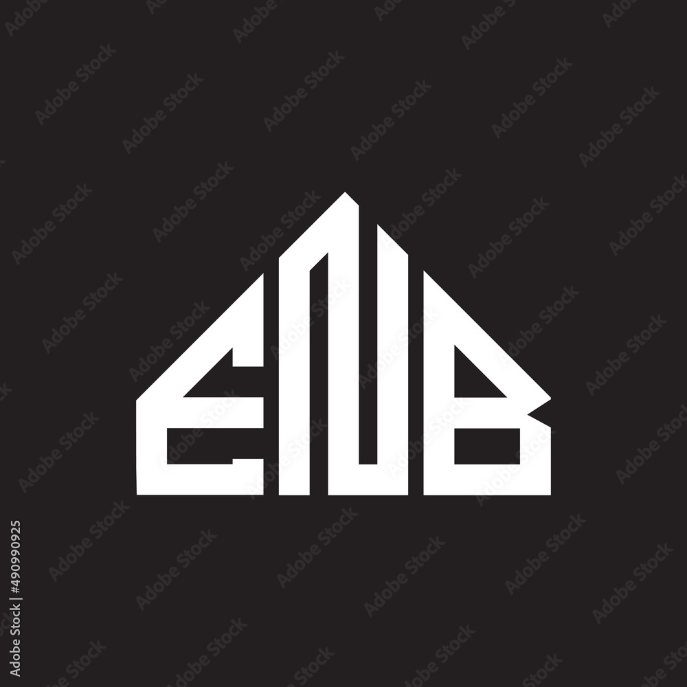 ENB letter logo design on black background. ENB creative initials letter logo concept. ENB letter design. ENB letter logo design on black background. ENB creative initials letter logo concept. ENB letter design.